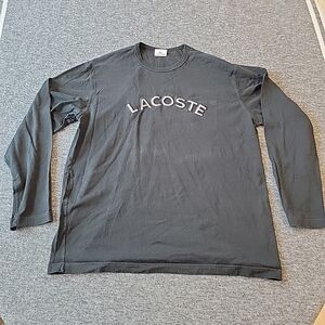 Lacoste Men's Charcoal Long Sleeve Tee